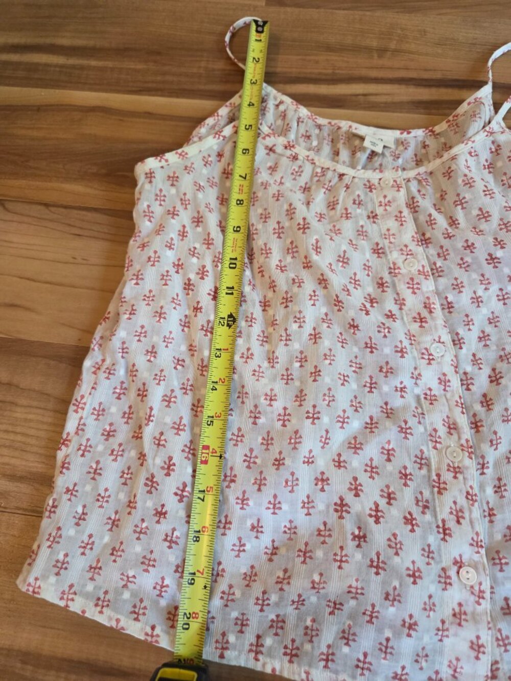 a.n.a. Lightweight Cotton Patterned Top Size XS - Picture 5 of 7